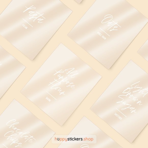 36 Labels • Jelly Minimalist Pantry for Kitchen Storage • Organization Labels - Picture 15 of 17